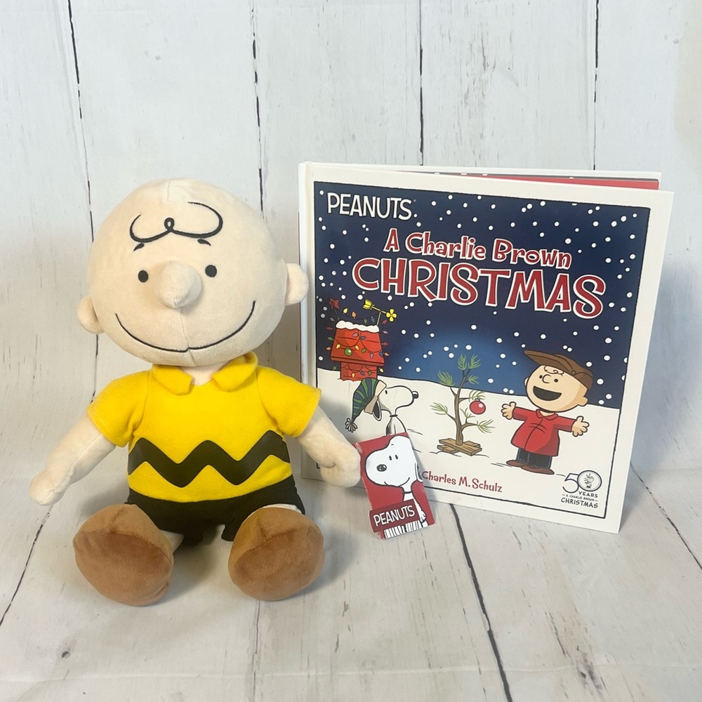 Peanuts A Charlie Brown Christmas Book & Plush Set Kohl's Cares NWT Holiday Gift